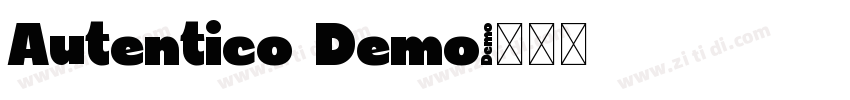 Autentico Demo字体转换